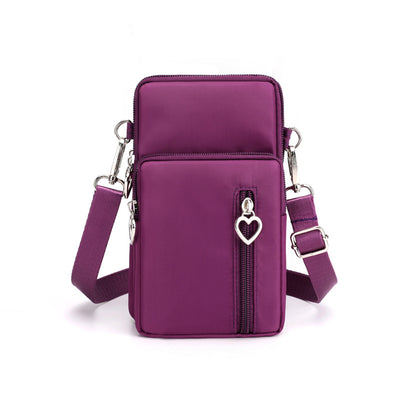 Solid Color Mobile Phone Bag Female Messenger