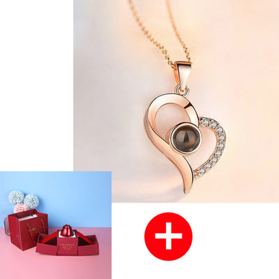 Hot Valentine's Day Gifts Metal Rose Jewelry Gift Box