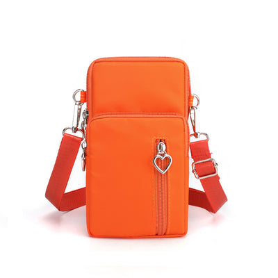 Solid Color Mobile Phone Bag Female Messenger