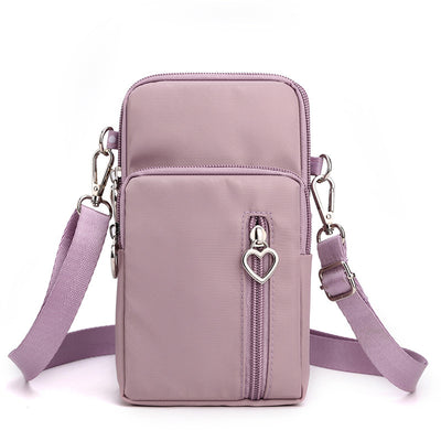 Solid Color Mobile Phone Bag Female Messenger