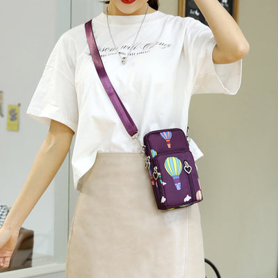 Solid Color Mobile Phone Bag Female Messenger