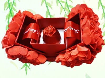 Hot Valentine's Day Gifts Metal Rose Jewelry Gift Box