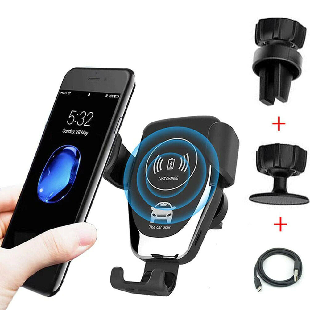 10W QI Wireless Fast Car Charger Mount Holder