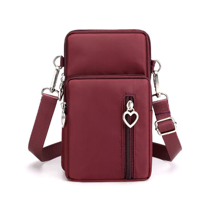 Solid Color Mobile Phone Bag Female Messenger