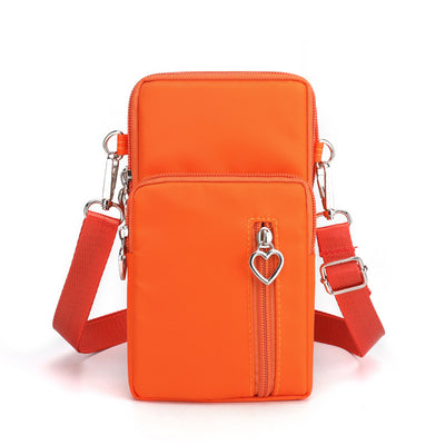 Solid Color Mobile Phone Bag Female Messenger